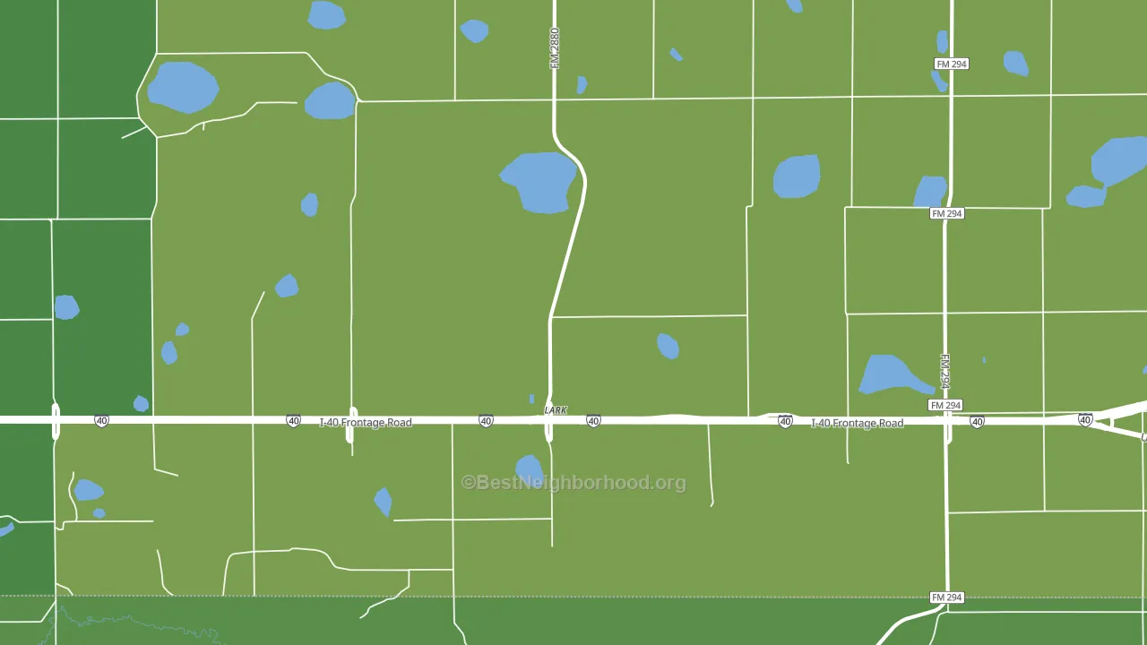Lark, TX block-group voter-turnout map