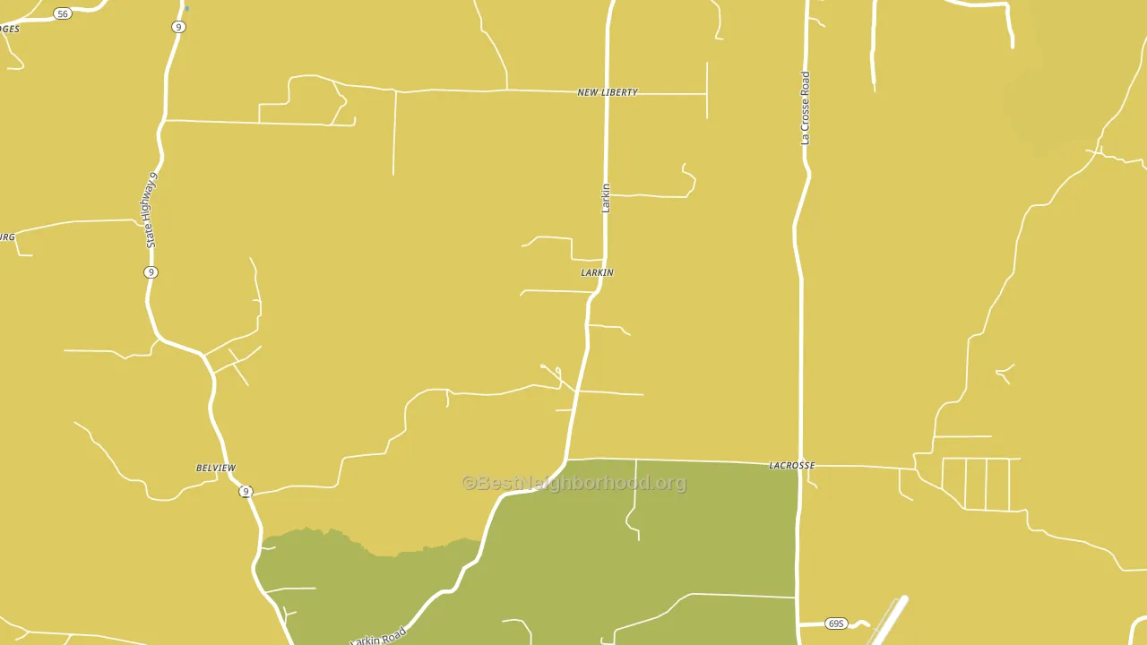 Larkin, AR block-group voter-turnout map