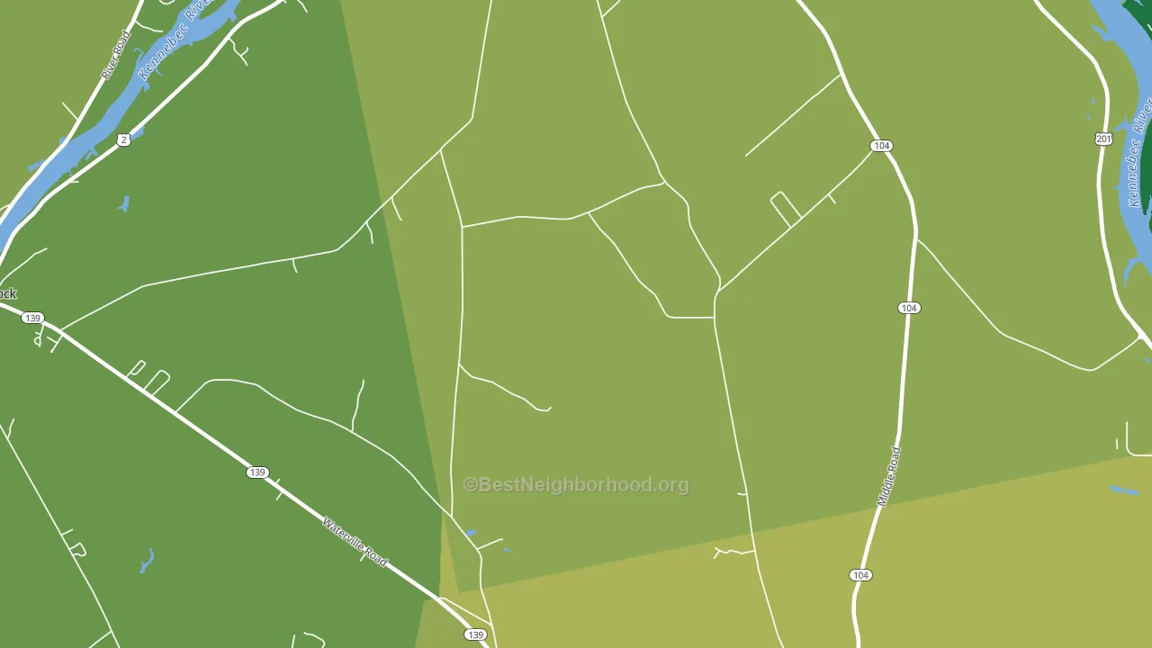 Larone, ME block-group voter-turnout map