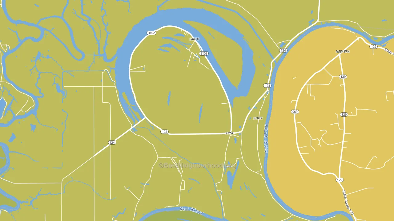 Larto, LA block-group voter-turnout map