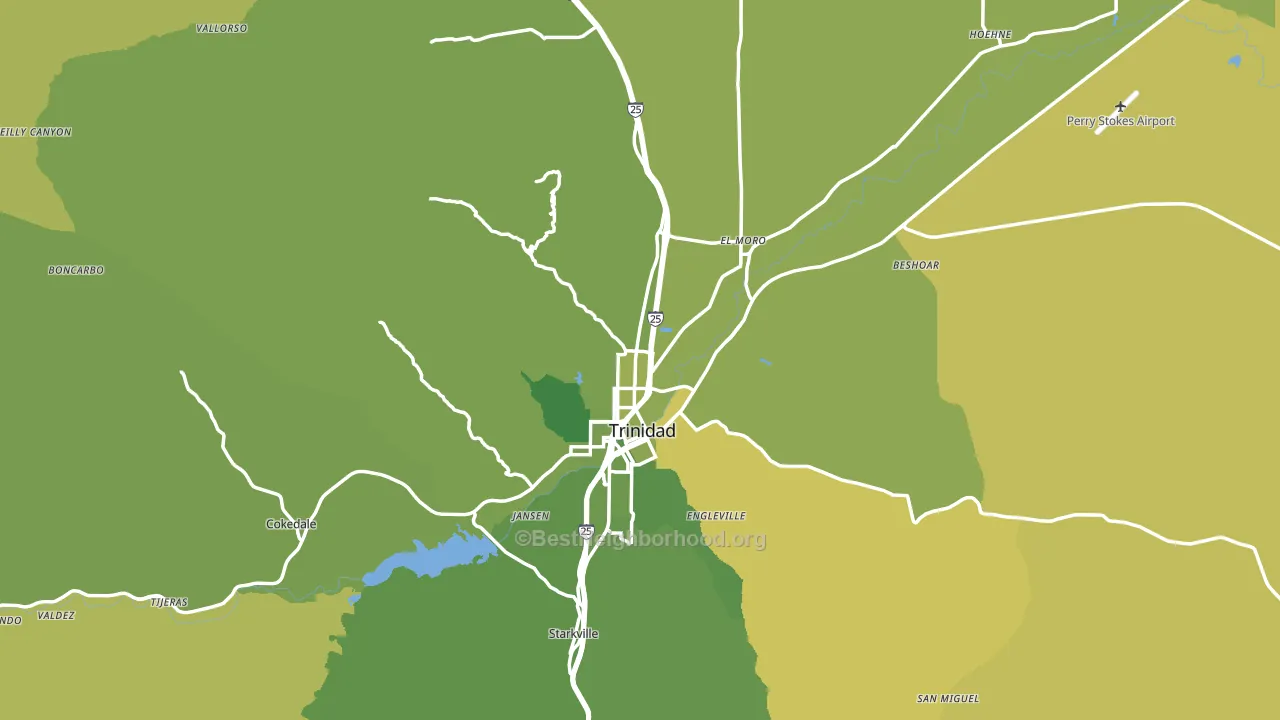 Las Animas County, CO block-group voter-turnout map