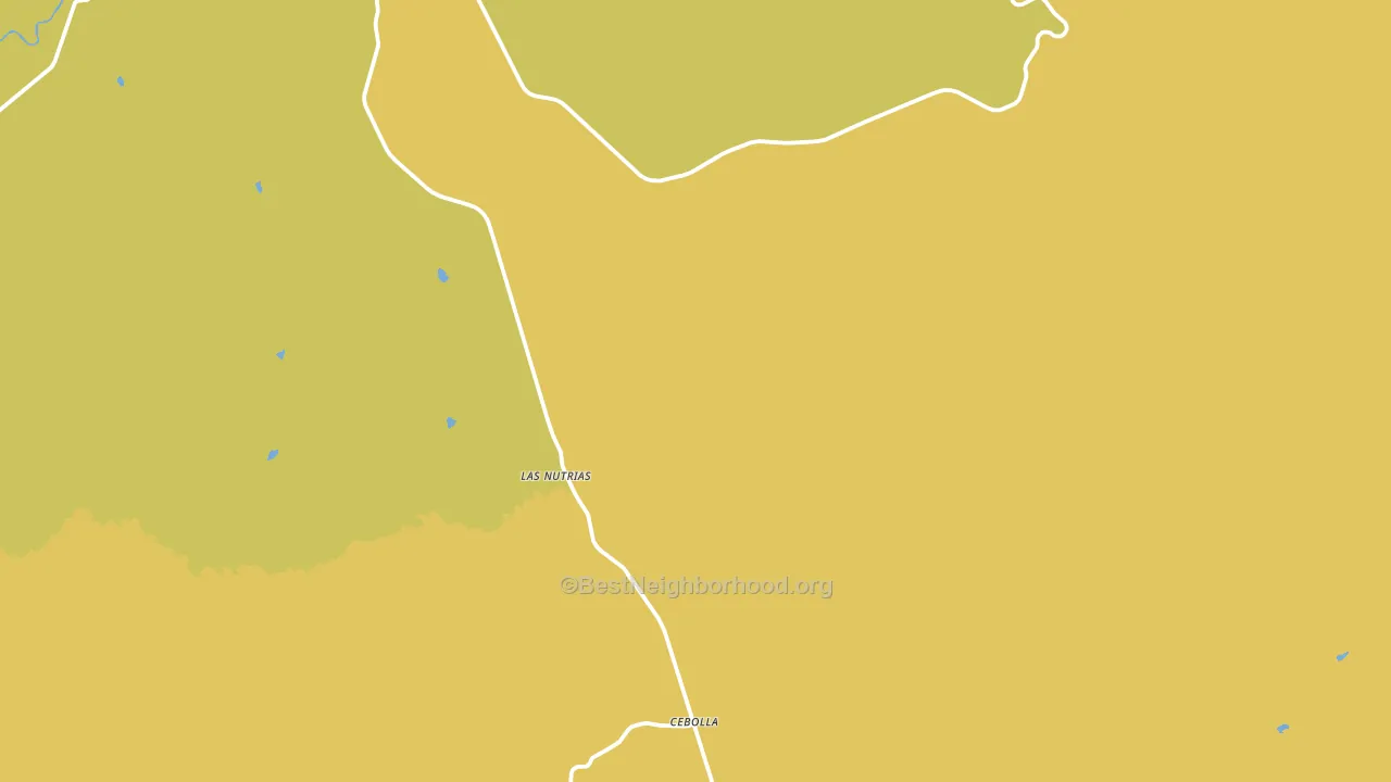 Las Nutrias, NM block-group voter-turnout map