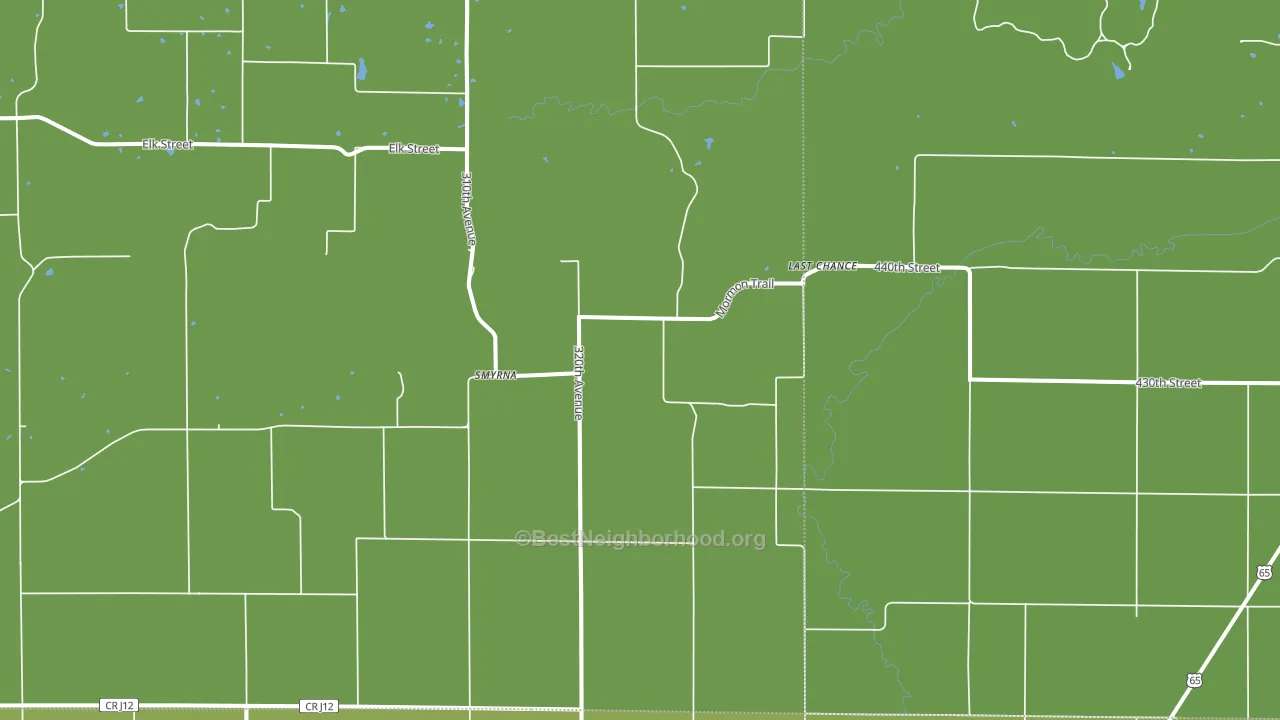 Last Chance, IA block-group voter-turnout map