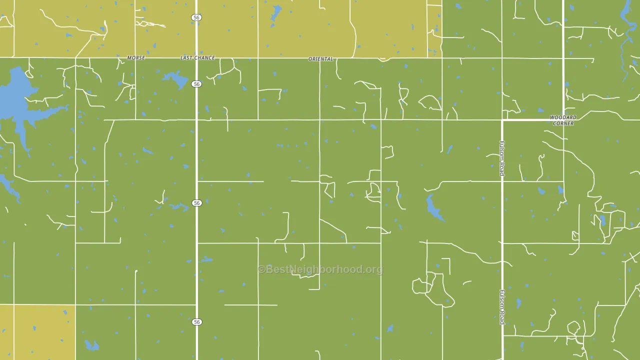 Last Chance, OK block-group voter-turnout map