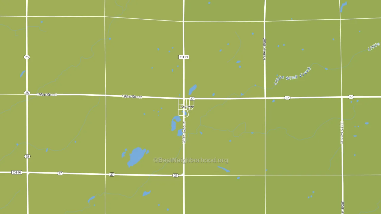 Lastrup, MN block-group voter-turnout map