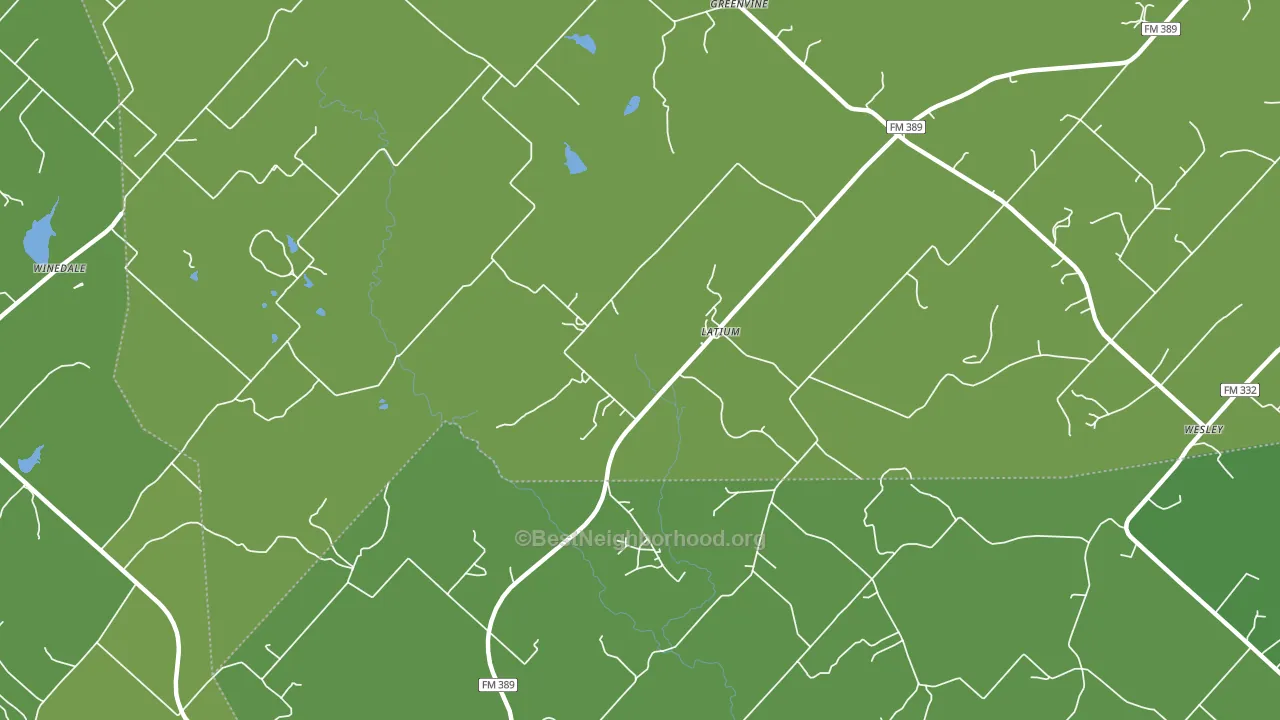 Latium, TX block-group voter-turnout map