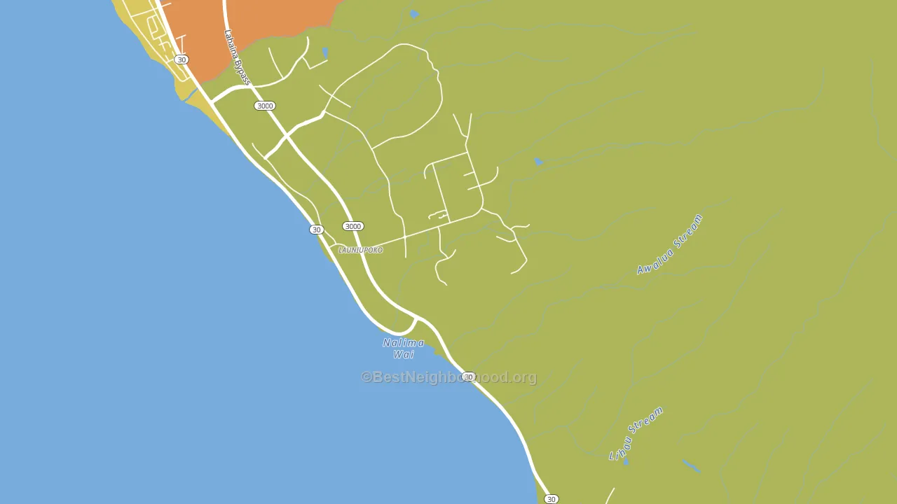 Launiupoko, HI block-group voter-turnout map