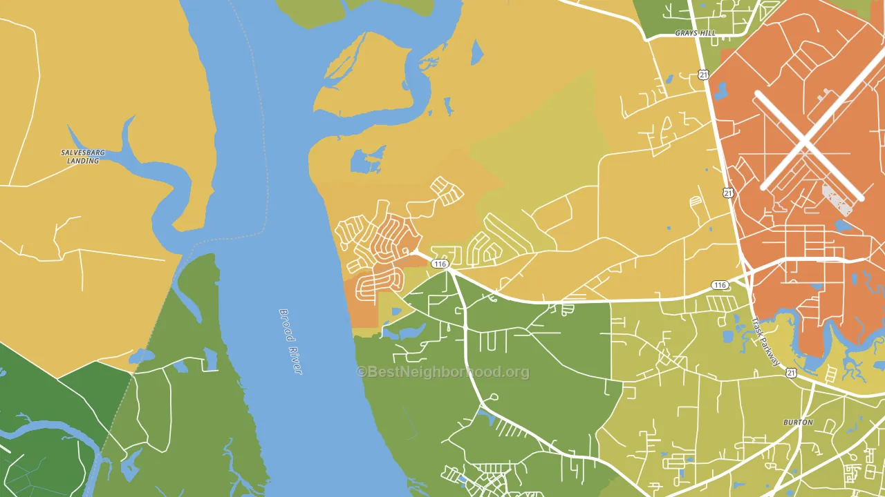 Laurel Bay, SC block-group voter-turnout map