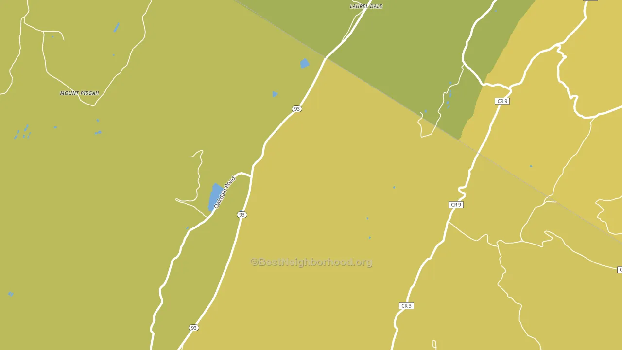 Laurel Dale, WV block-group voter-turnout map