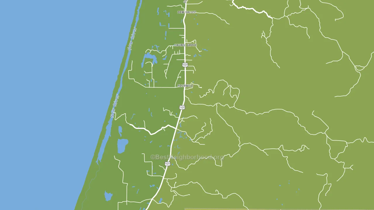 Laurel Grove, OR block-group voter-turnout map