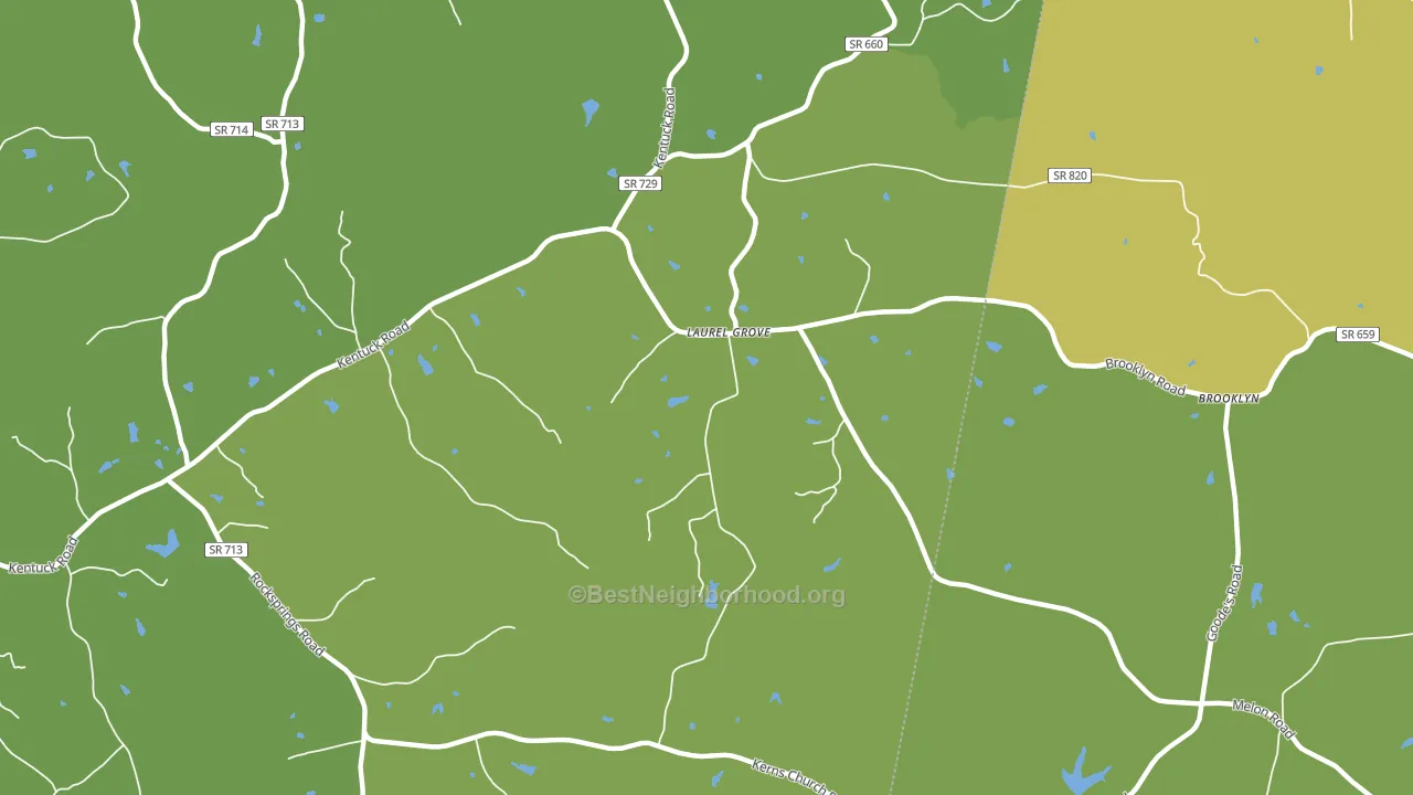Laurel Grove, VA block-group voter-turnout map