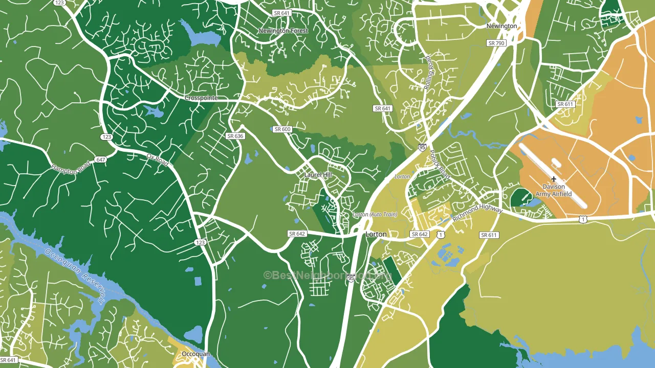 Laurel Hill, VA block-group voter-turnout map