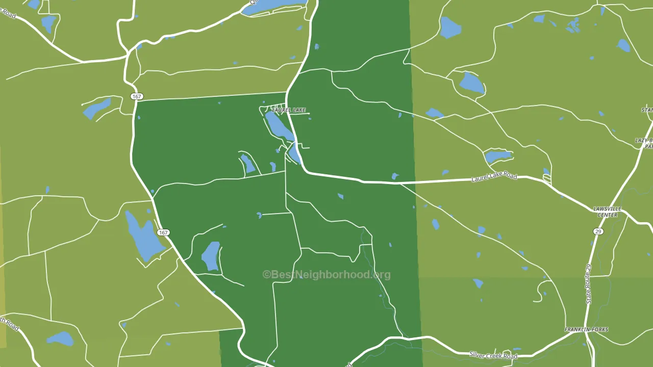 Laurel Lake, PA block-group voter-turnout map