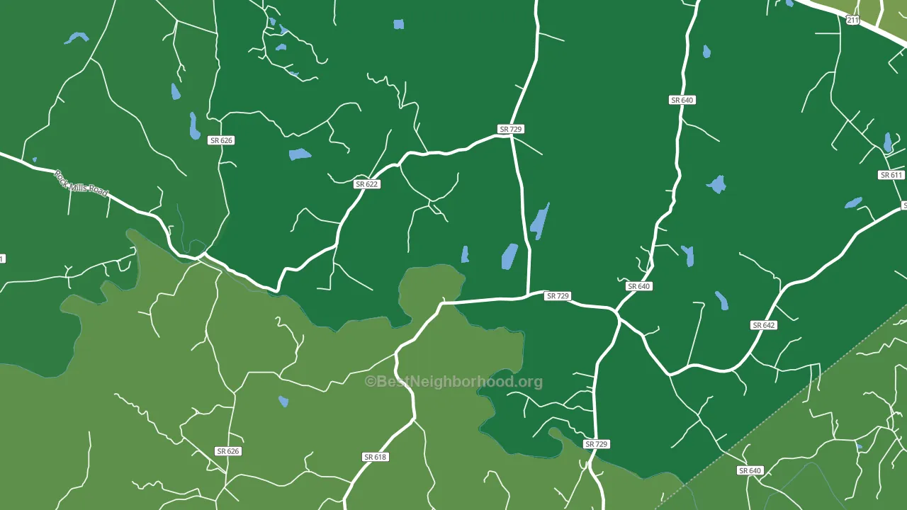 Laurel Mills, VA block-group voter-turnout map