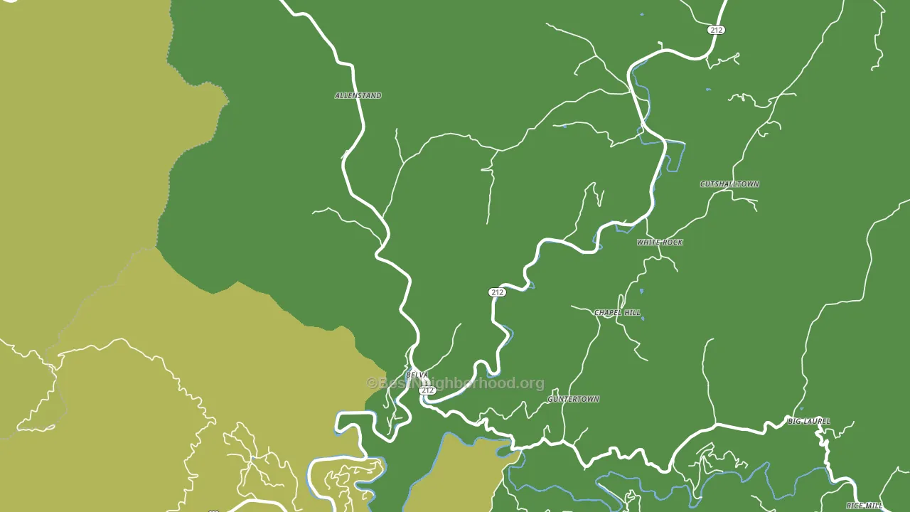 Laurel, NC block-group voter-turnout map