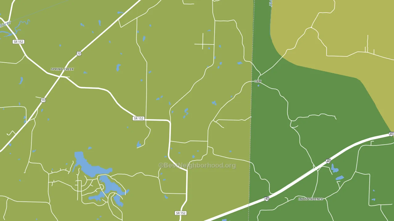 Law, TN block-group voter-turnout map