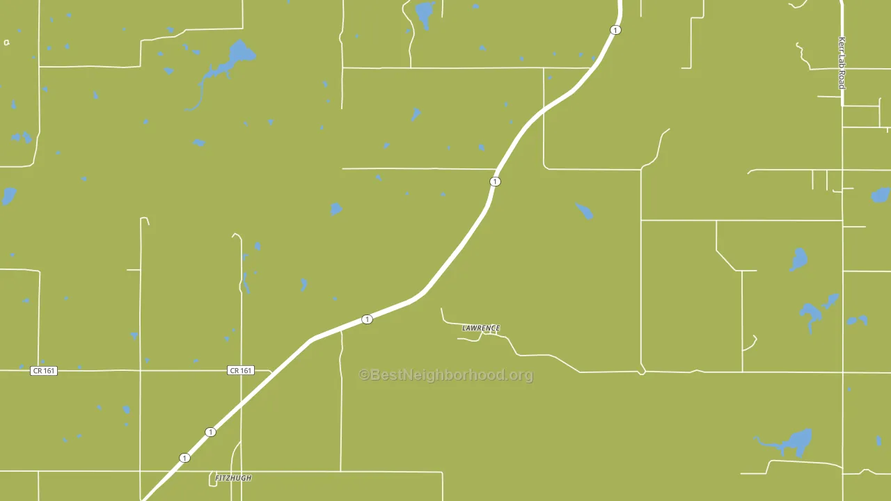 Lawrence, OK block-group voter-turnout map