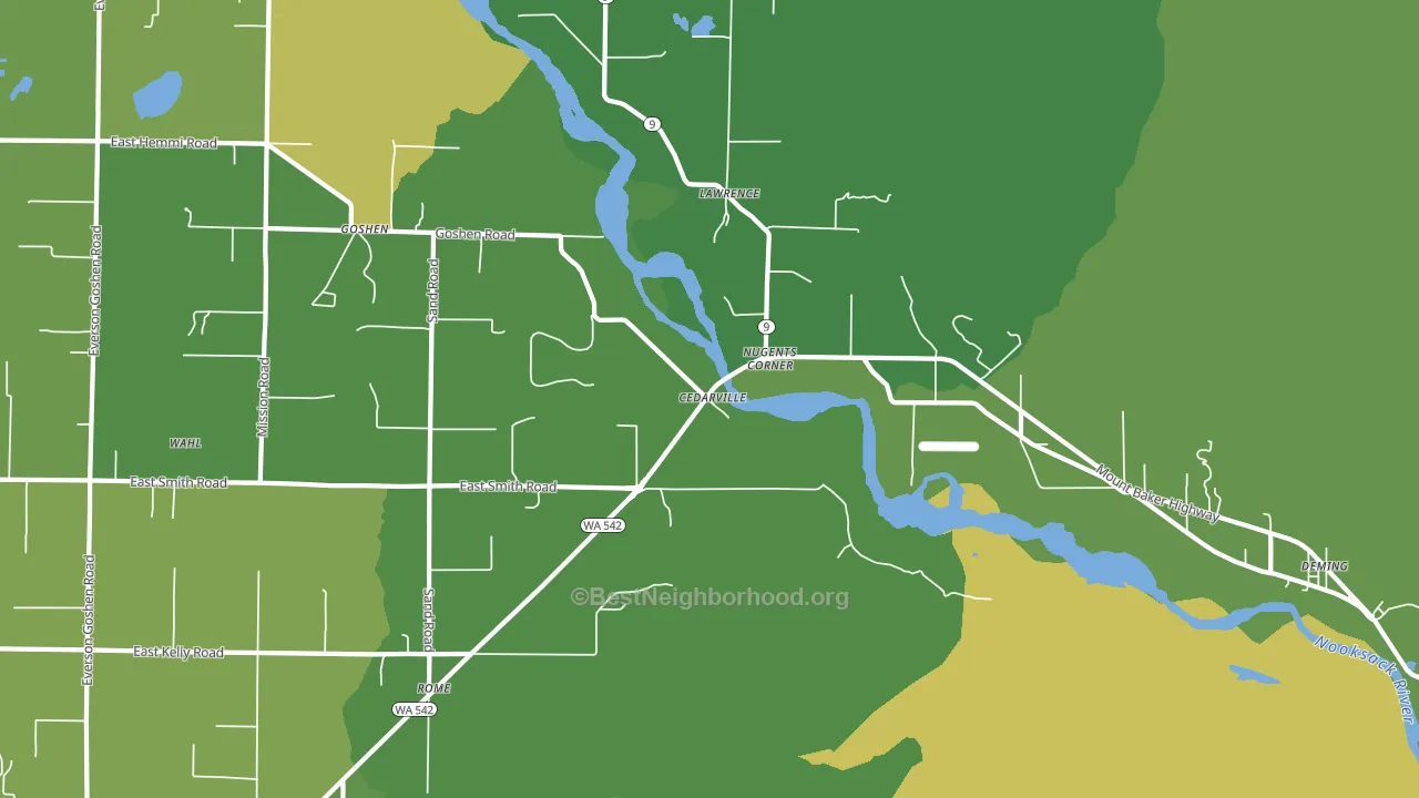 Lawrence, WA block-group voter-turnout map