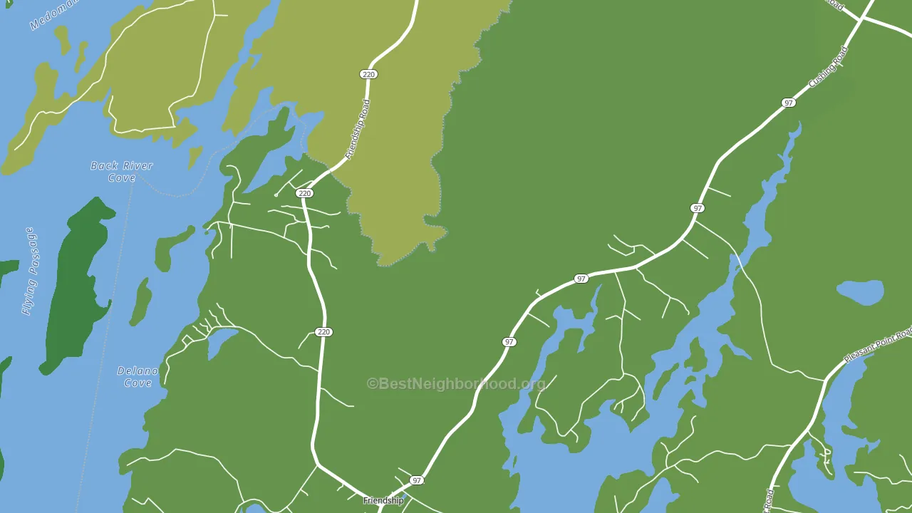 Lawry, ME block-group voter-turnout map