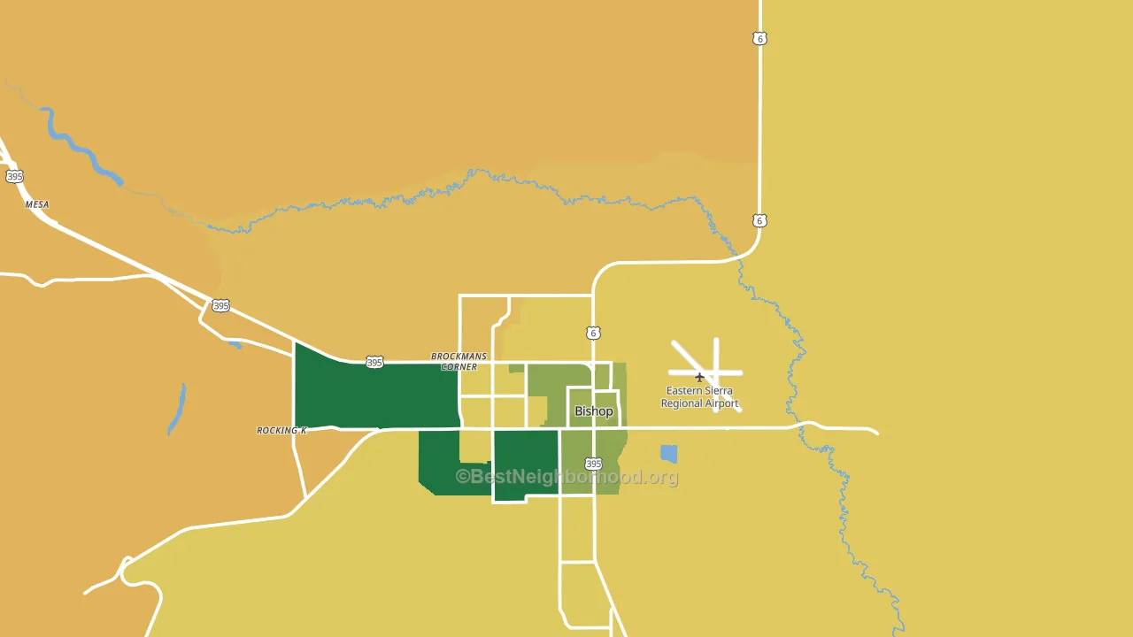 Laws, CA block-group voter-turnout map