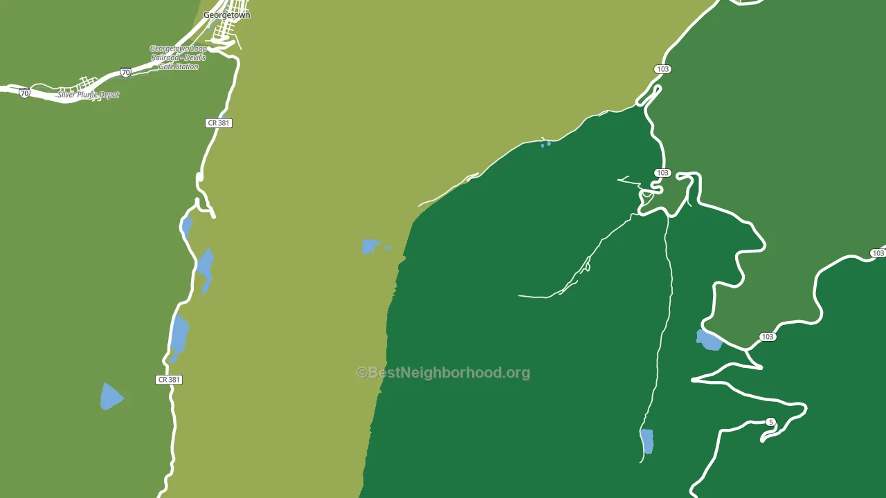 Lawson, CO block-group voter-turnout map