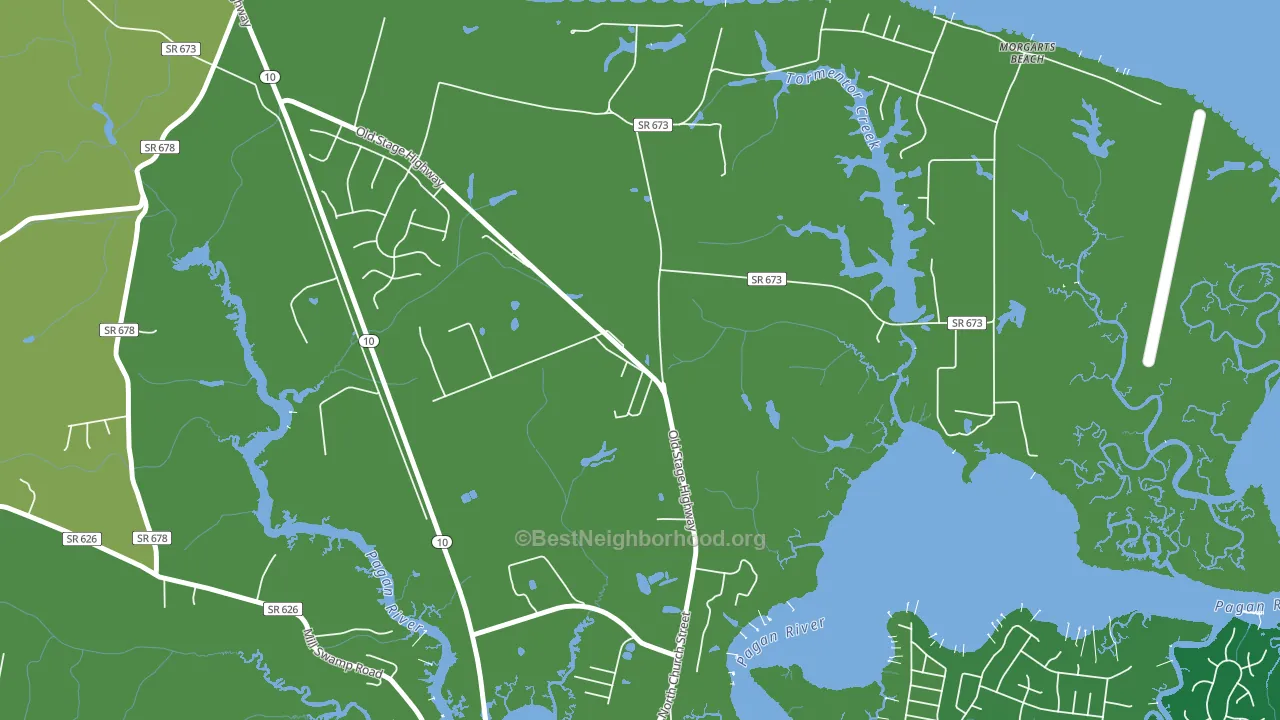 Lawson, VA block-group voter-turnout map
