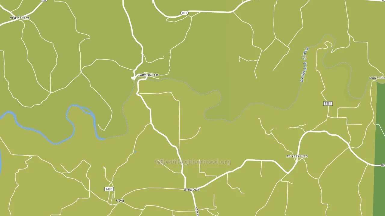 Lawsonham, PA block-group voter-turnout map