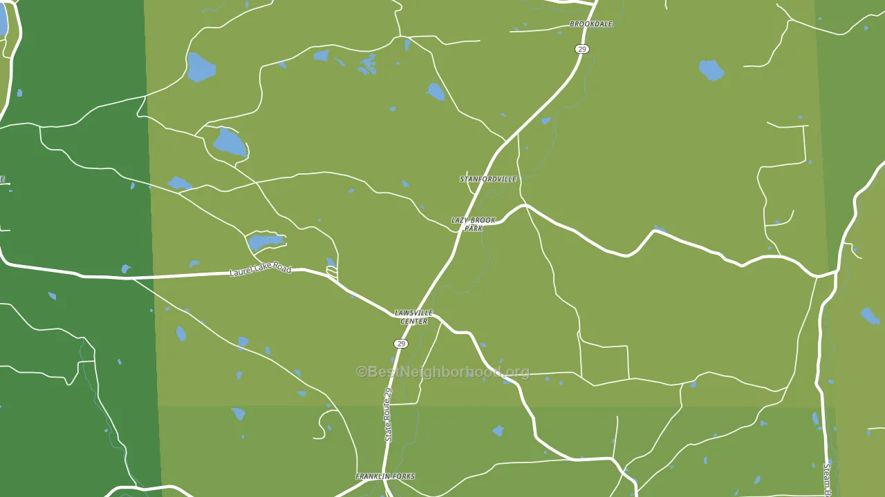 Lawsville Center, PA block-group voter-turnout map