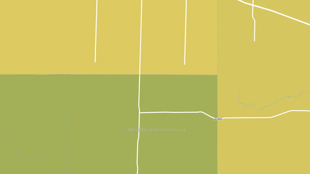 Lazare, TX block-group voter-turnout map