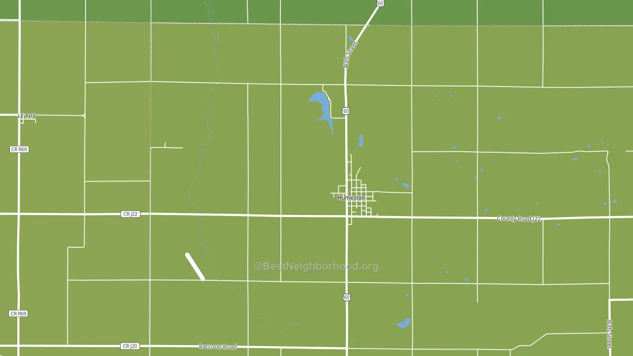 Le Roy, IA block-group voter-turnout map