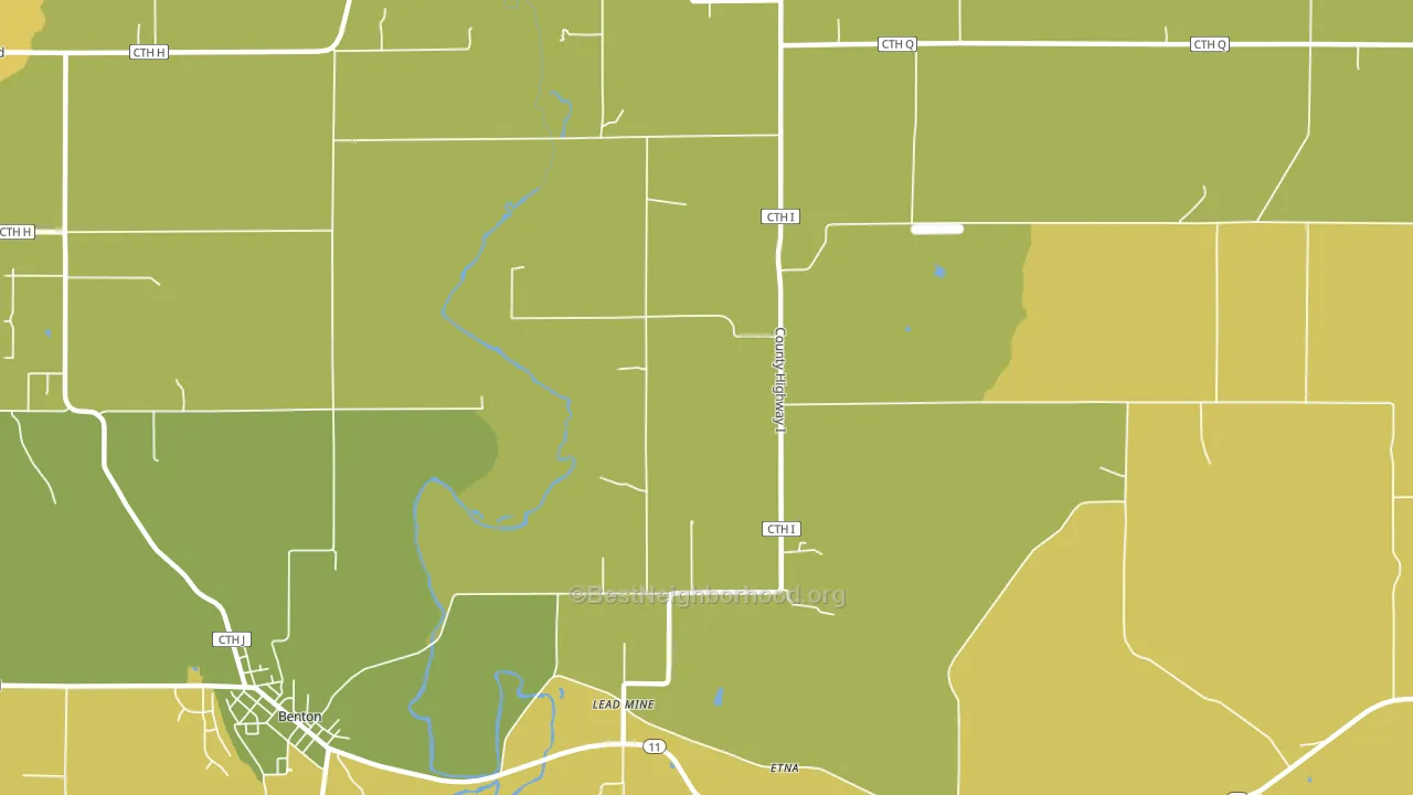 Lead Mine, WI block-group voter-turnout map