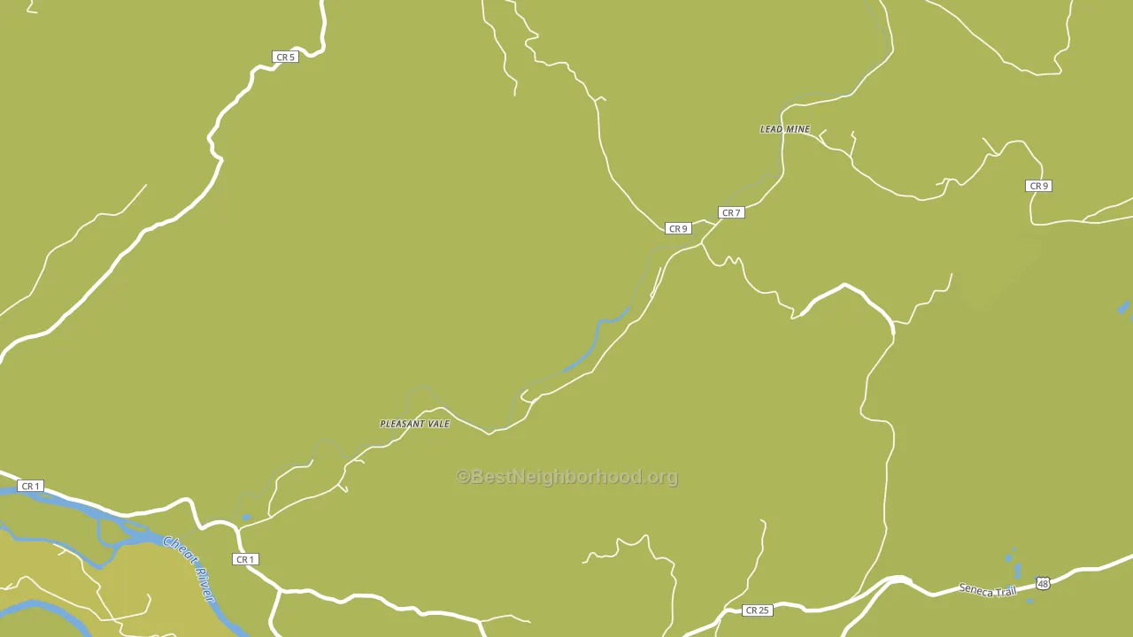 Lead Mine, WV block-group voter-turnout map