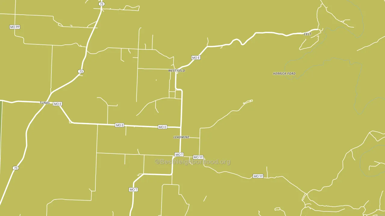 Leadmine, MO block-group voter-turnout map