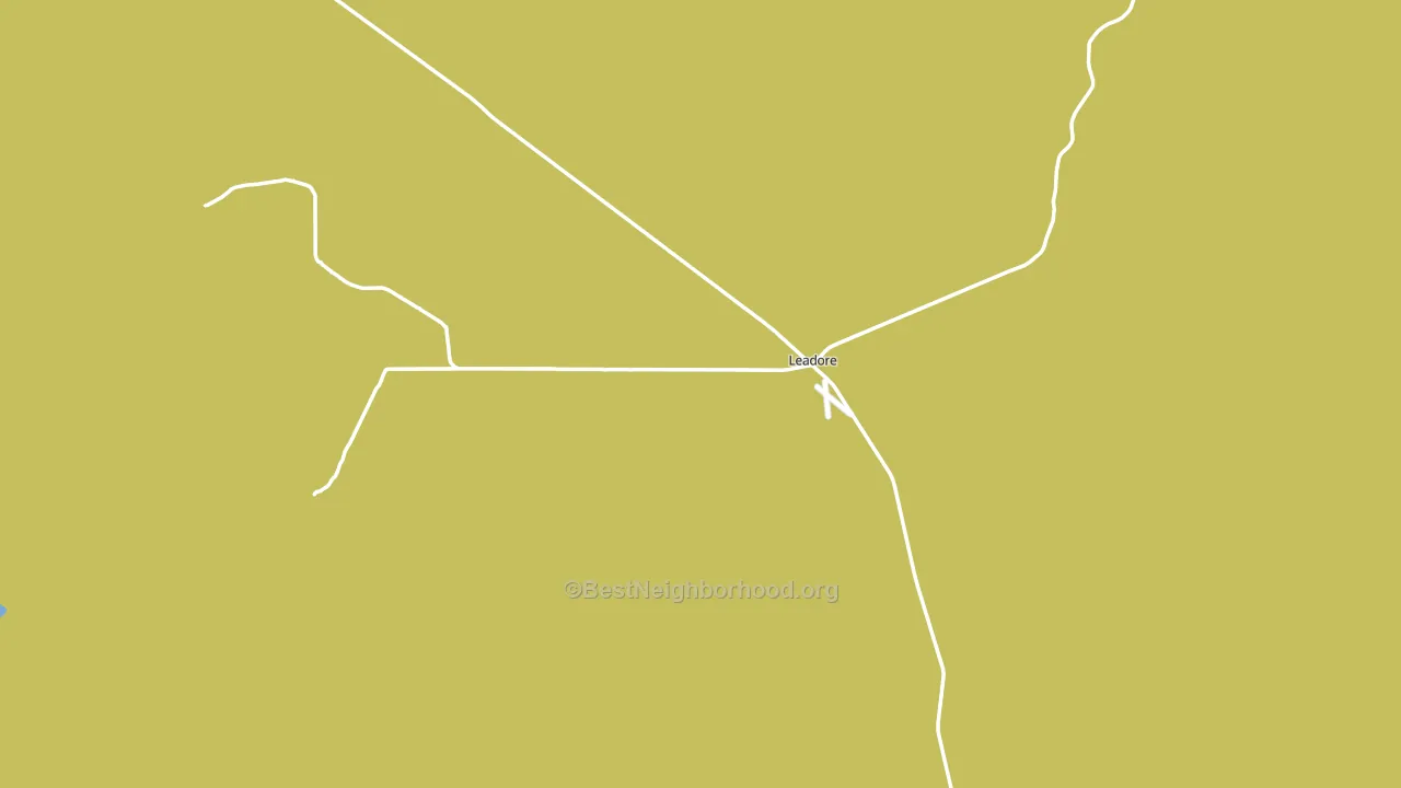 Leadore, ID block-group voter-turnout map