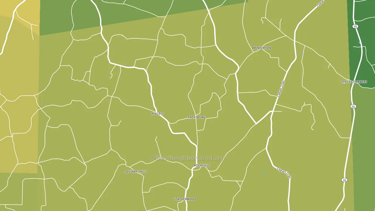 Leatherwood, PA block-group voter-turnout map