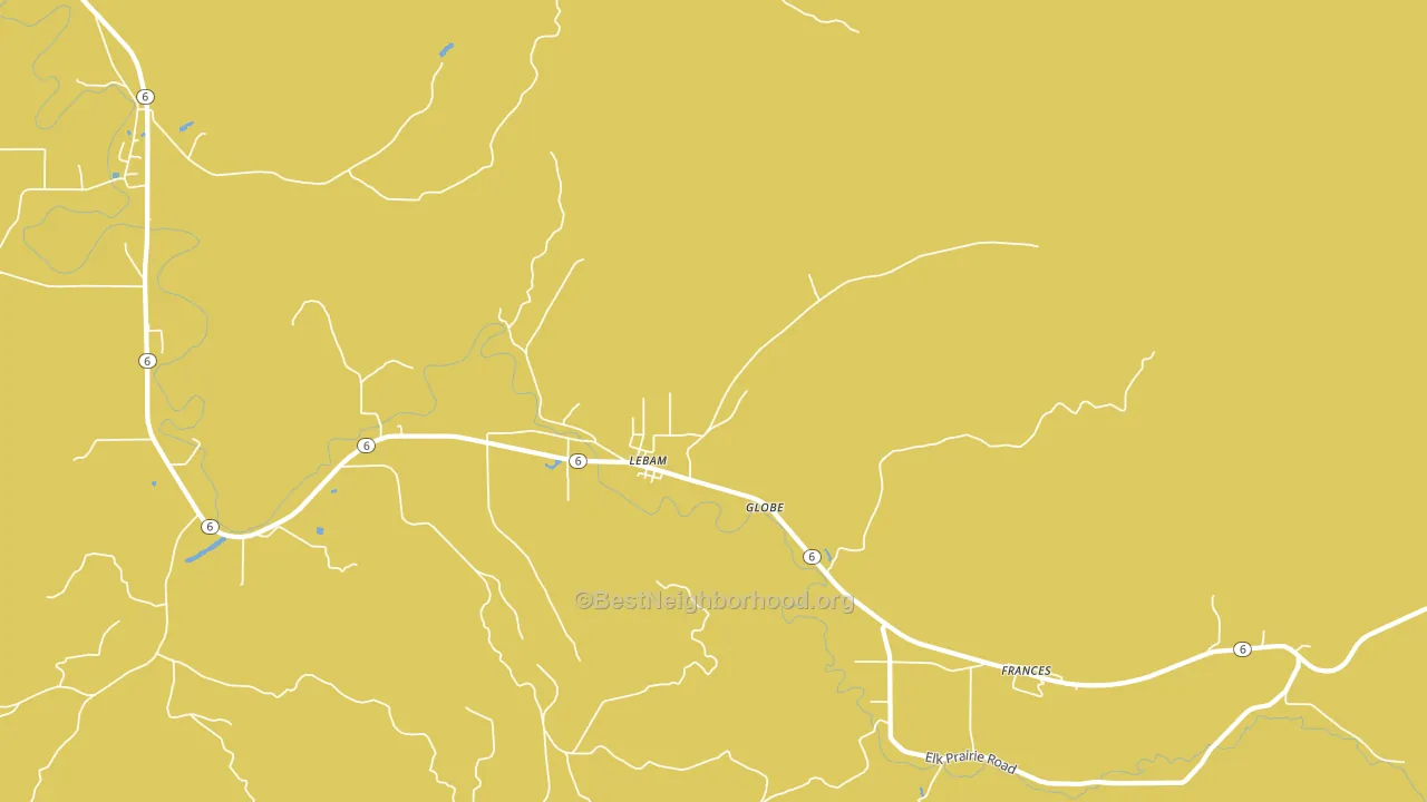 Lebam, WA block-group voter-turnout map
