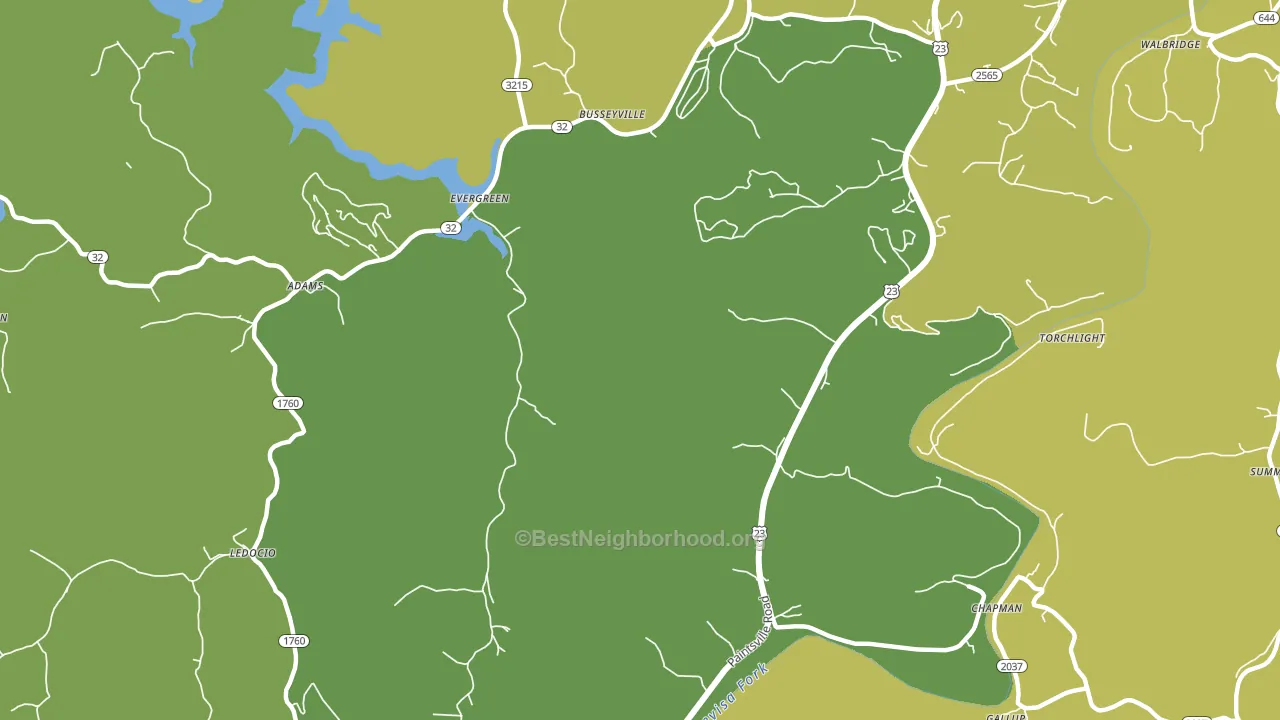 Ledocio, KY block-group voter-turnout map