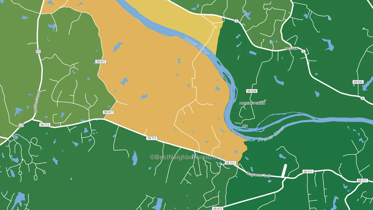 Lee, VA block-group voter-turnout map