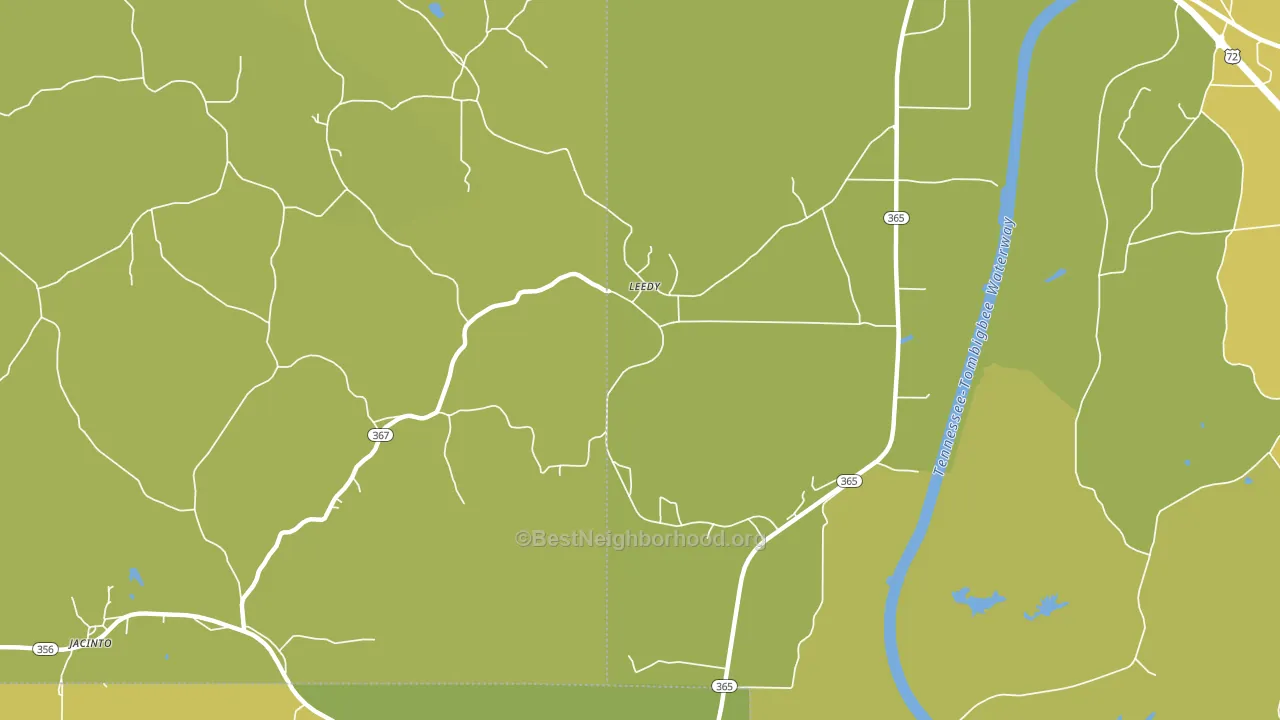 Leedy, MS block-group voter-turnout map