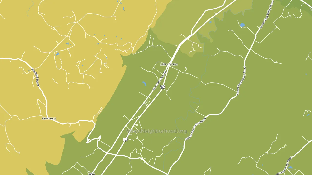 Lees Station, TN block-group voter-turnout map