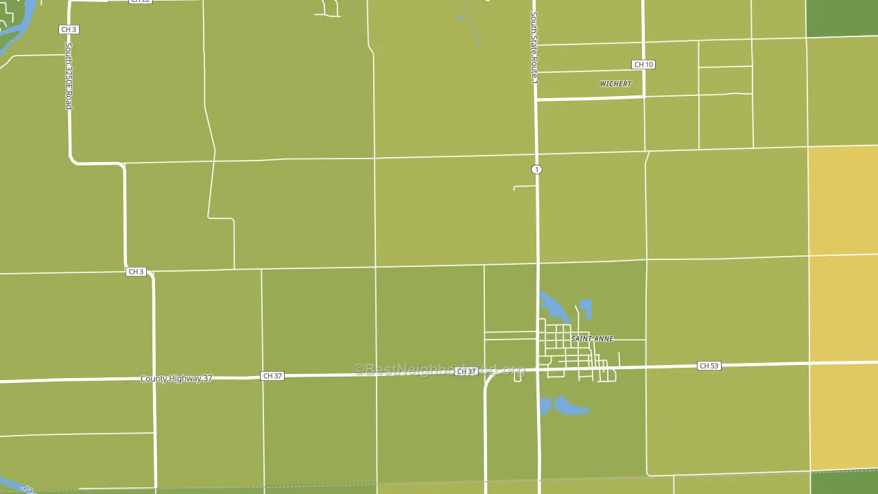 Leesville, IL block-group voter-turnout map