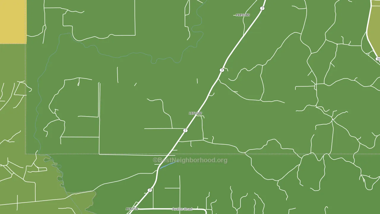 Leflore, MS block-group voter-turnout map