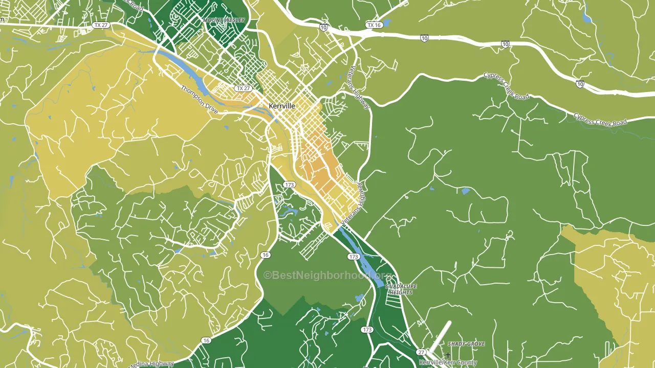 Legion, TX block-group voter-turnout map