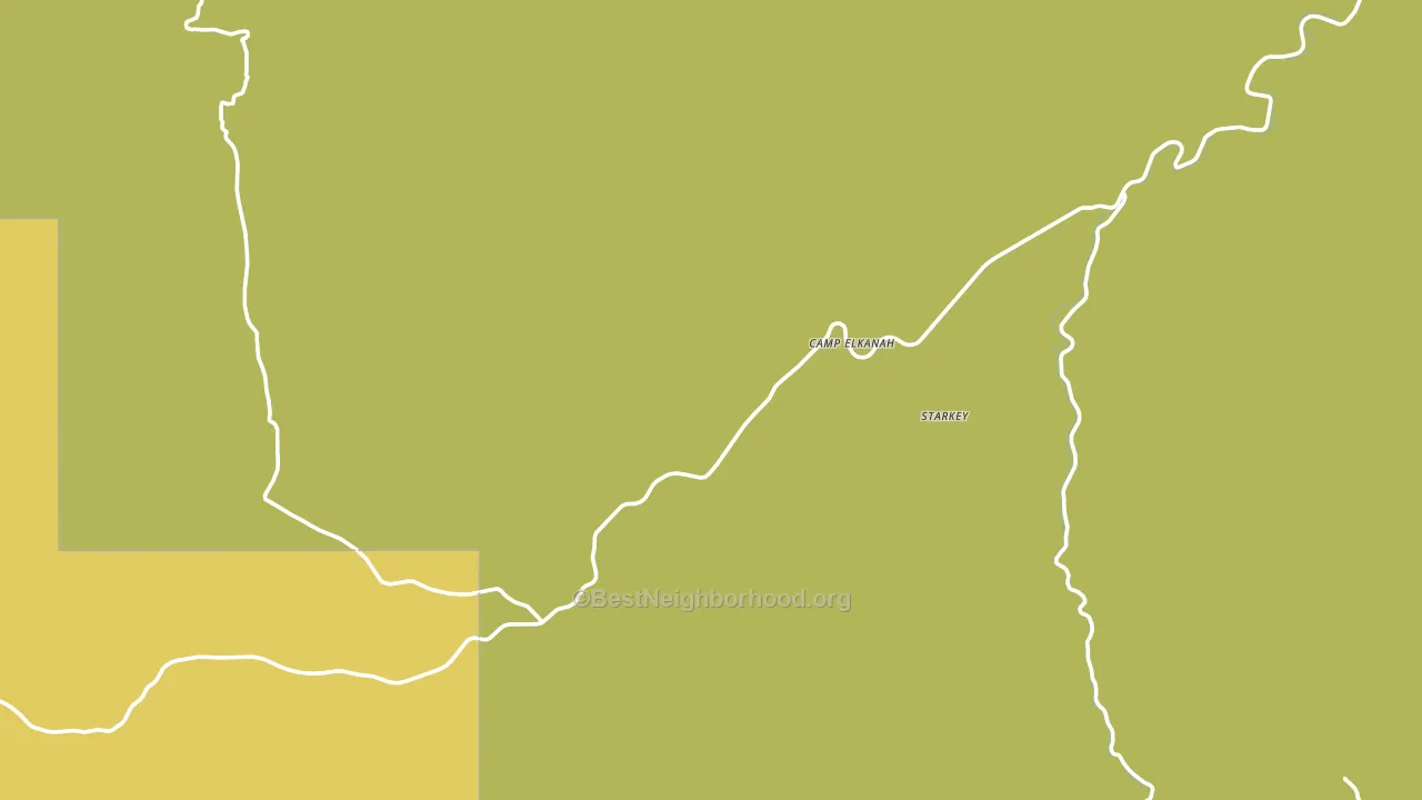 Lehman Hot Springs, OR block-group voter-turnout map