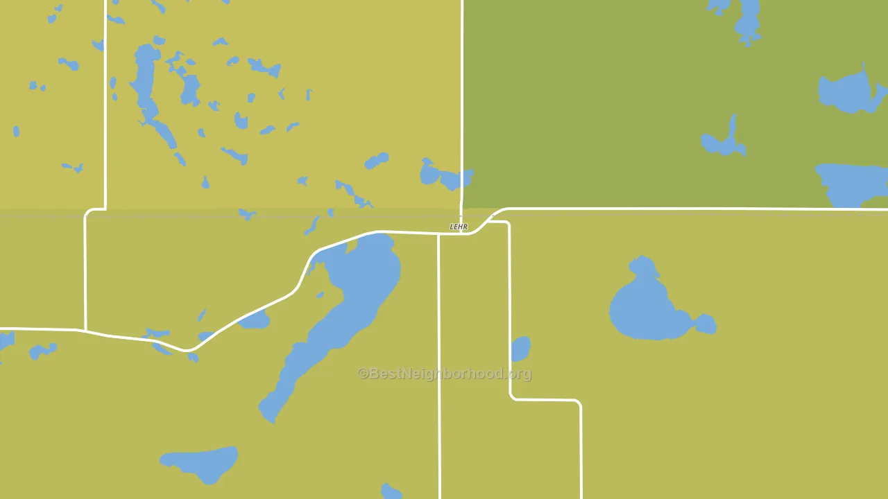 Lehr, ND block-group voter-turnout map