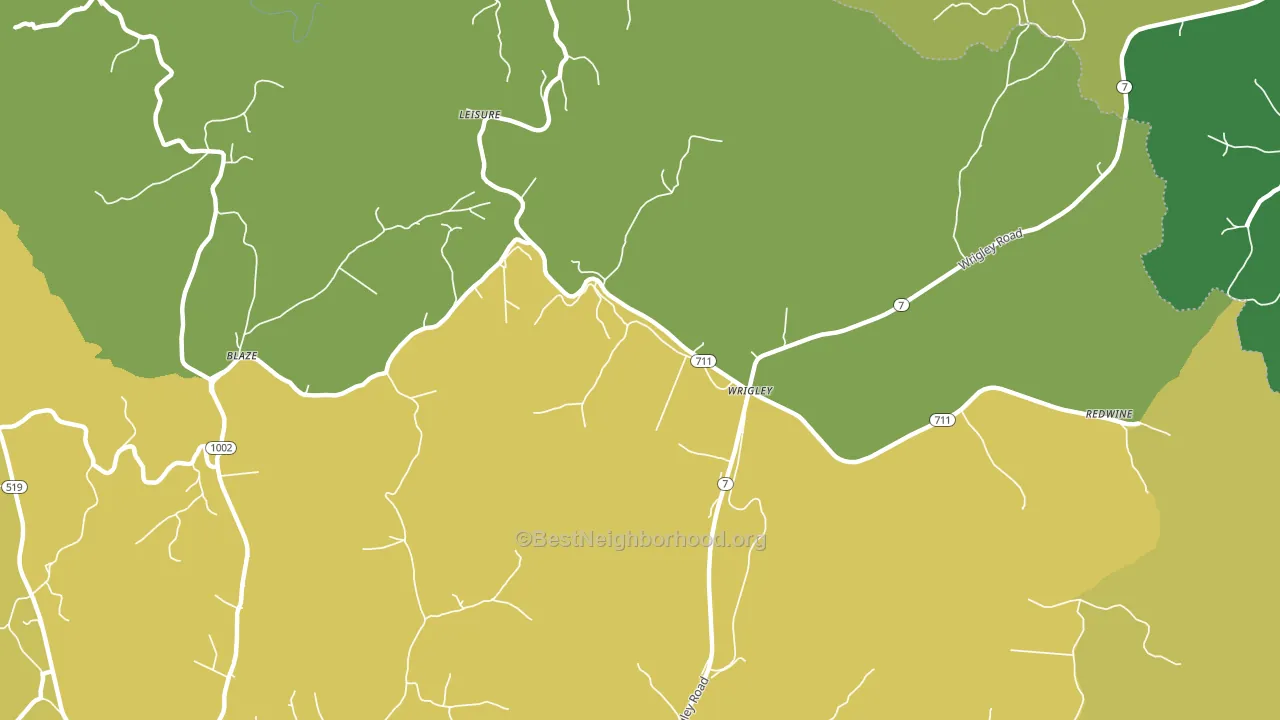 Leisure, KY block-group voter-turnout map