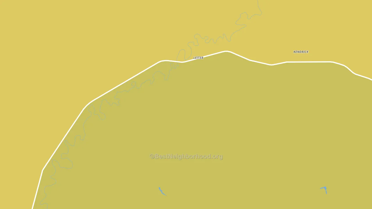 Leiter, WY block-group voter-turnout map