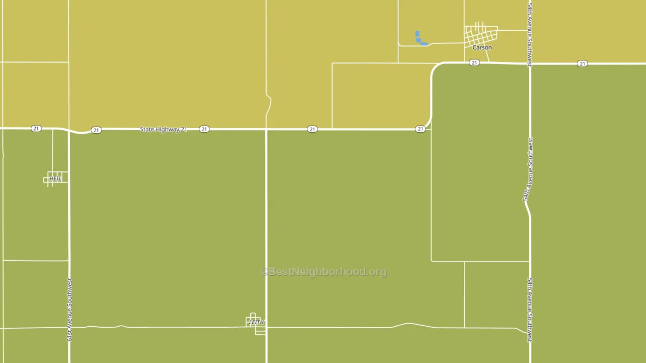 Leith, ND block-group voter-turnout map