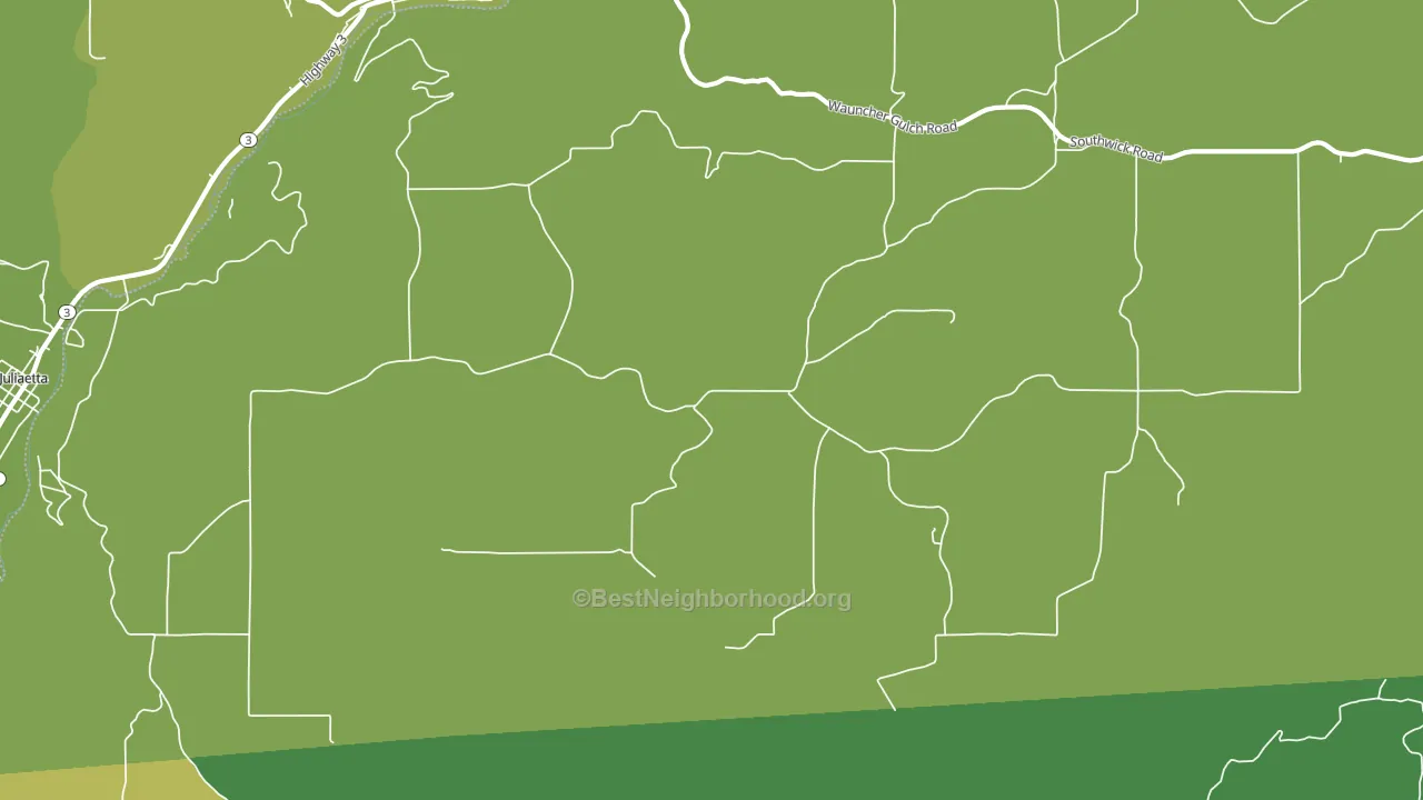 Leland, ID block-group voter-turnout map