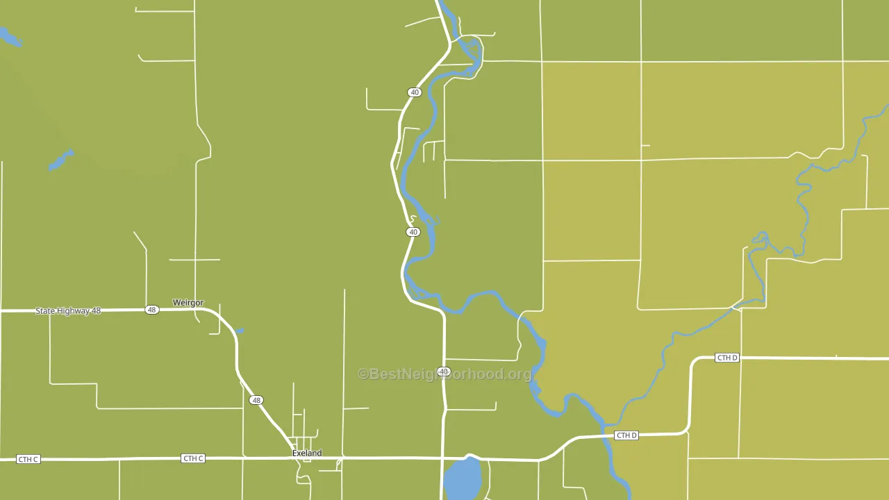 Lemington, WI block-group voter-turnout map